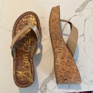 Sam Edelman patent leather platform sandals